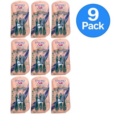 Schick Hydro Silk Sensitive Care Disposable Razors with Hydra-Boost Serum (9 Pac
