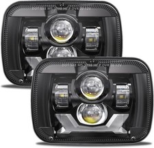 5x7 7x6 Led Headlights H6054 DOT Headlamp Compatible with Jeep Cherokee XJ 198..