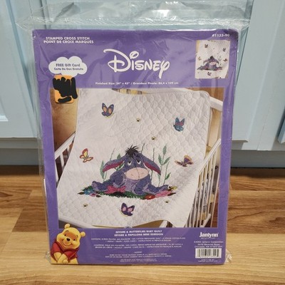 Disney Eeyore Winnie Pooh Baby Quilt Cross Stitch Kit 34x43 JanLynn