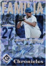 2018 Panini Chronicles Autographs Holo Silver #CA-JE Jeurys Familia #/25 Mets