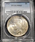 1923-P Peace Dollar - PCGS  MS63