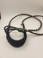 26in Handmade Paracord Balearic Sling Black Tan Braided Split Pouch EDC Target