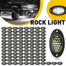 100Pcs White LED Under Car Underbody System Underglow Neon Kit Waterproof Lamp K