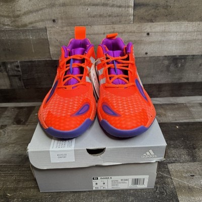 Adidas Exhibit A Basketball Shoes Solar Red Silver GY2752 Men 8/Wmn 9 New In Box