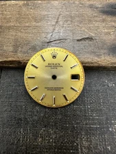 ROLEX DIAL DIAL DATE 15038 15053 CHAMPAGNE ORIGINAL RUINED VINTAGE N1