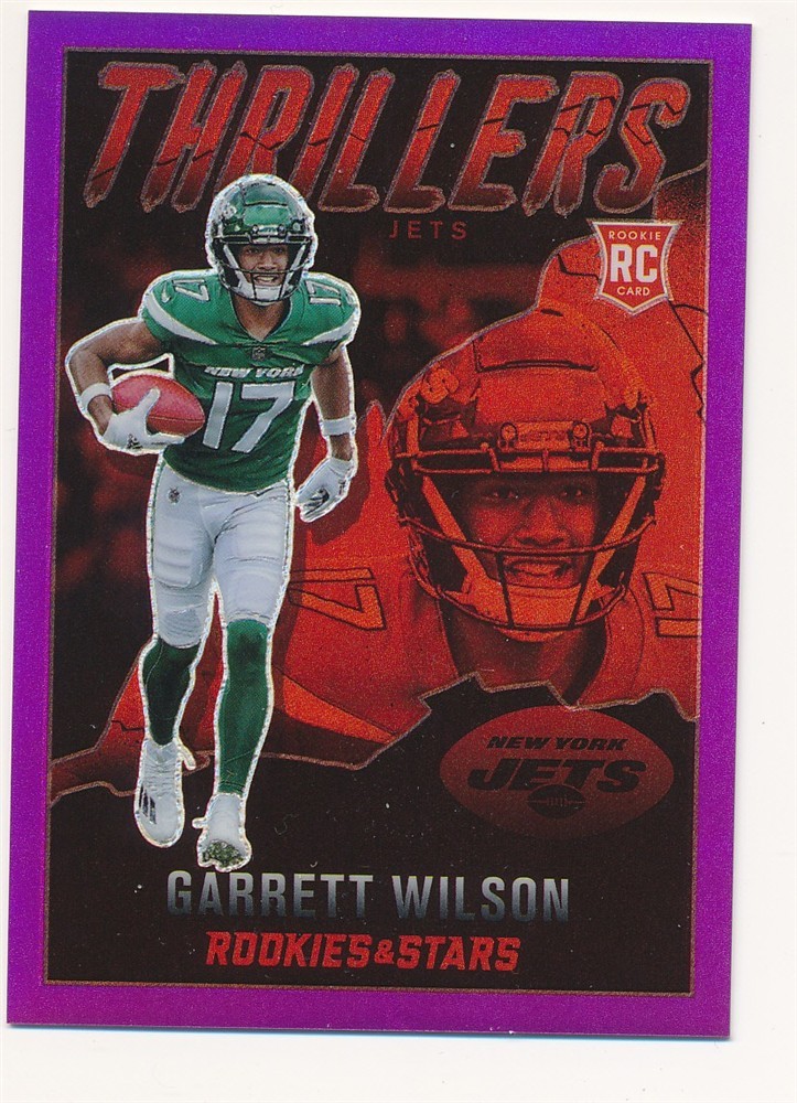 Garrett Wilson Panini Rookies & Stars Thrillers #TH23 Pink