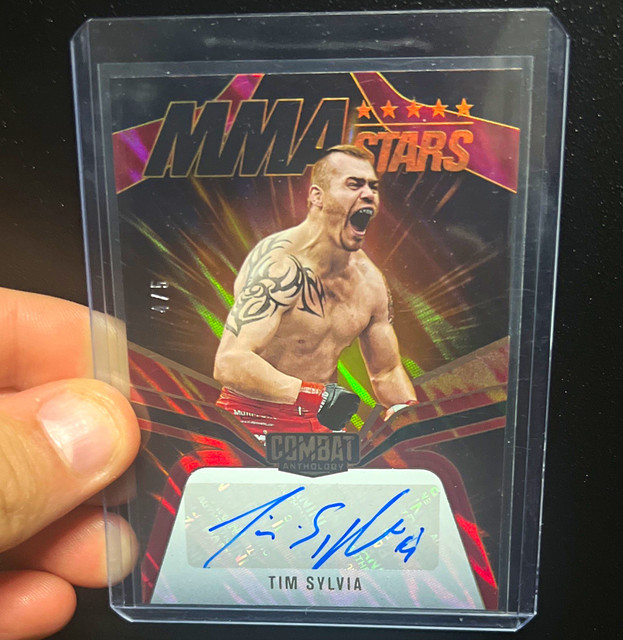 Panini 2025 Combat Anthology Tim Sylvia MMA Stars Signatures /5