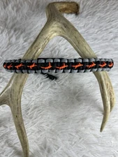 Black, Gray And Orange Bow Wrist Sling