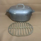 Vintage Wagner Ware Sidney O Magnalite 4265-P Roaster 8 Qt W/ Lid & Trivet