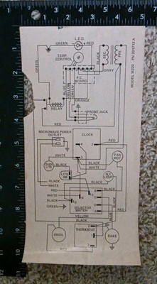  Jenn Air 1980's Microwave Power Outlet Control Power Guide Sheet Of Paper Only 