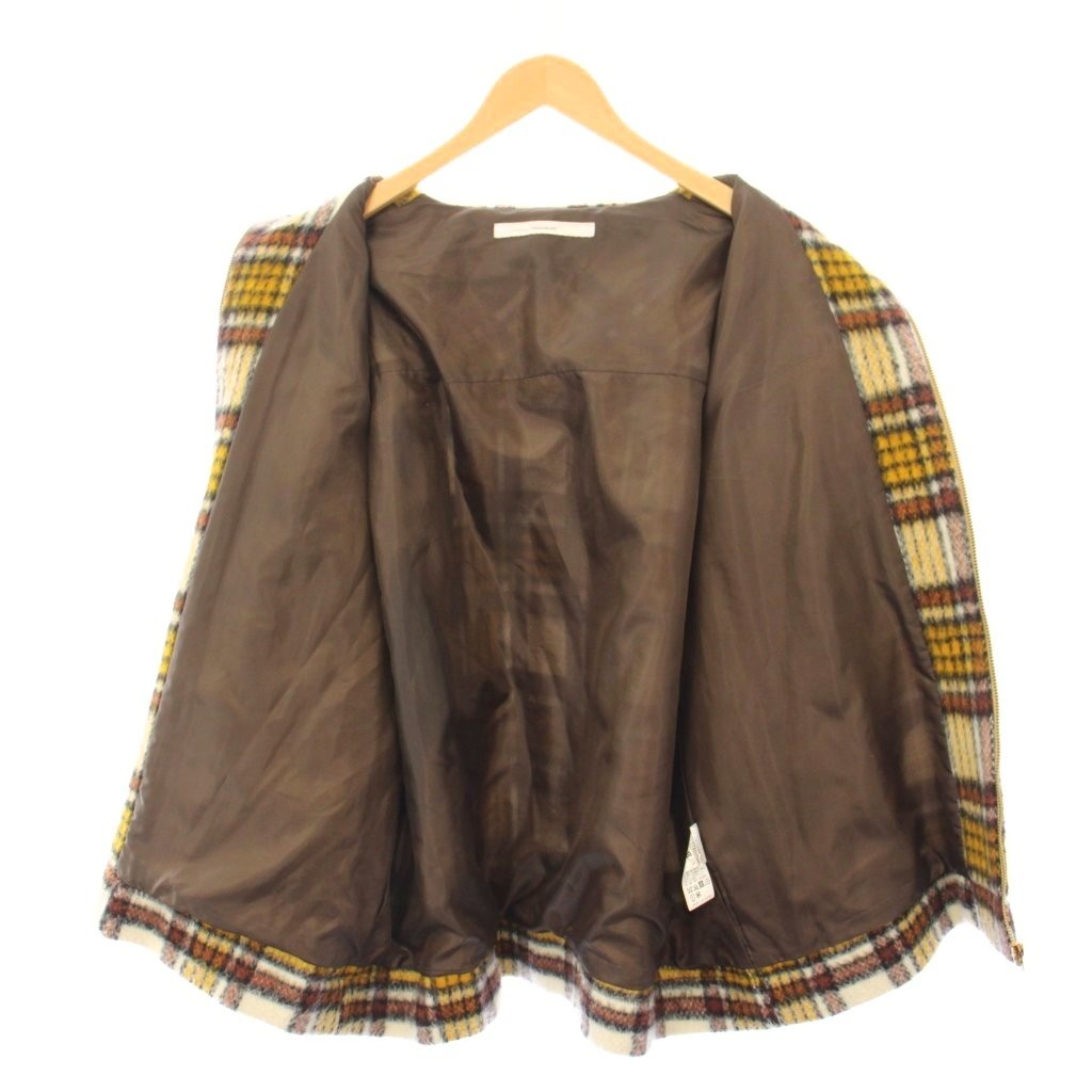 Framework Multi Color Wool Blend Check Jacket Wom… - image 4