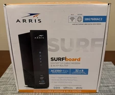 ARRIS ‎Surfboard SBG7600AC2, DOCSIS 3.0 Cable Modem & Wi-Fi Router, Black