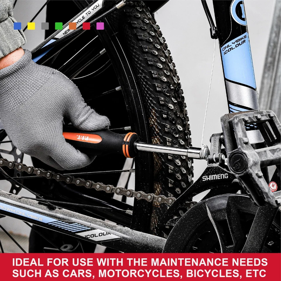 P.I.T. 7-Pieces SAE Nut Driver Set,Solid Shaft Nut Drivers (3/16, 1/4, 5/16, ... - Image 4 of 4