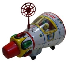 Masudaya Apollo Spacecraft Tin Toy Battery Operated Working Vintage Showa Japan