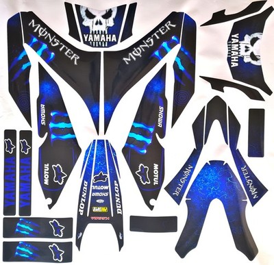 Yamaha WR 125 X R 2009 2017 22B monster blue Factory DEKOR DECAL Aufkleber