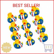 President Trump Rubber Ducks - Bulk 12 Pack - 2.3 Inch Funny Duckies for Jeep Du