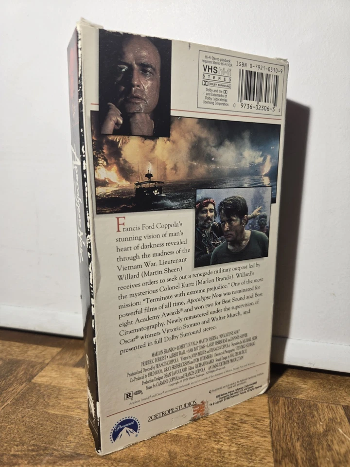 Апокалипсис сейчас Vhs (1992) МАРЛОН БРЕНДО МАРТИН БЛЕСК - Изображение 2 из 3