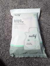 Motif Breastmilk Storage Bags 8 oz 100 Count BPA Free Leak Proof Freezer Safe