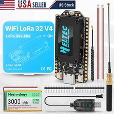 ESP32 LoRa V4 WiFi Bluetooth ESP32-S3 Board+Battery+Case for Arduino Meshtastic