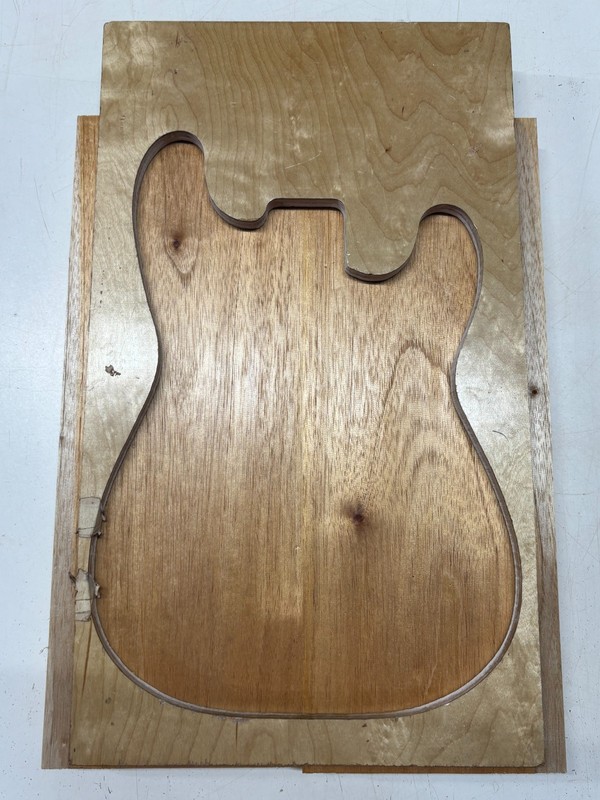 Spanish Cedar Guitar Body Blank 21" x 15-3/4" x 1-3/4" (2-Pcs Glued) Tonewood#70
