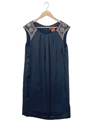 TORY BURCH Robe de cocktail Dames Robe T EU 40 bleu style mouillé - Photo 1/4