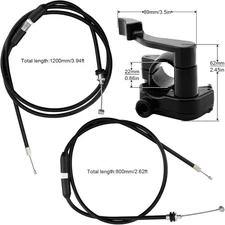 7/8" 22mm Thumb Throttle Cable Accelerator Controller Handle Assembly for 50c...
