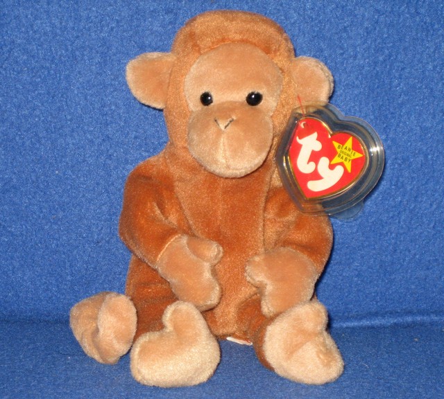 Ty Beanie Baby Bongo The Monkey August 17th 1995 for sale online eBay