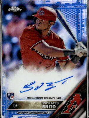 2016 Topps Chrome /150 Auto Socrates Brito Diamondbacks #RA-SOB