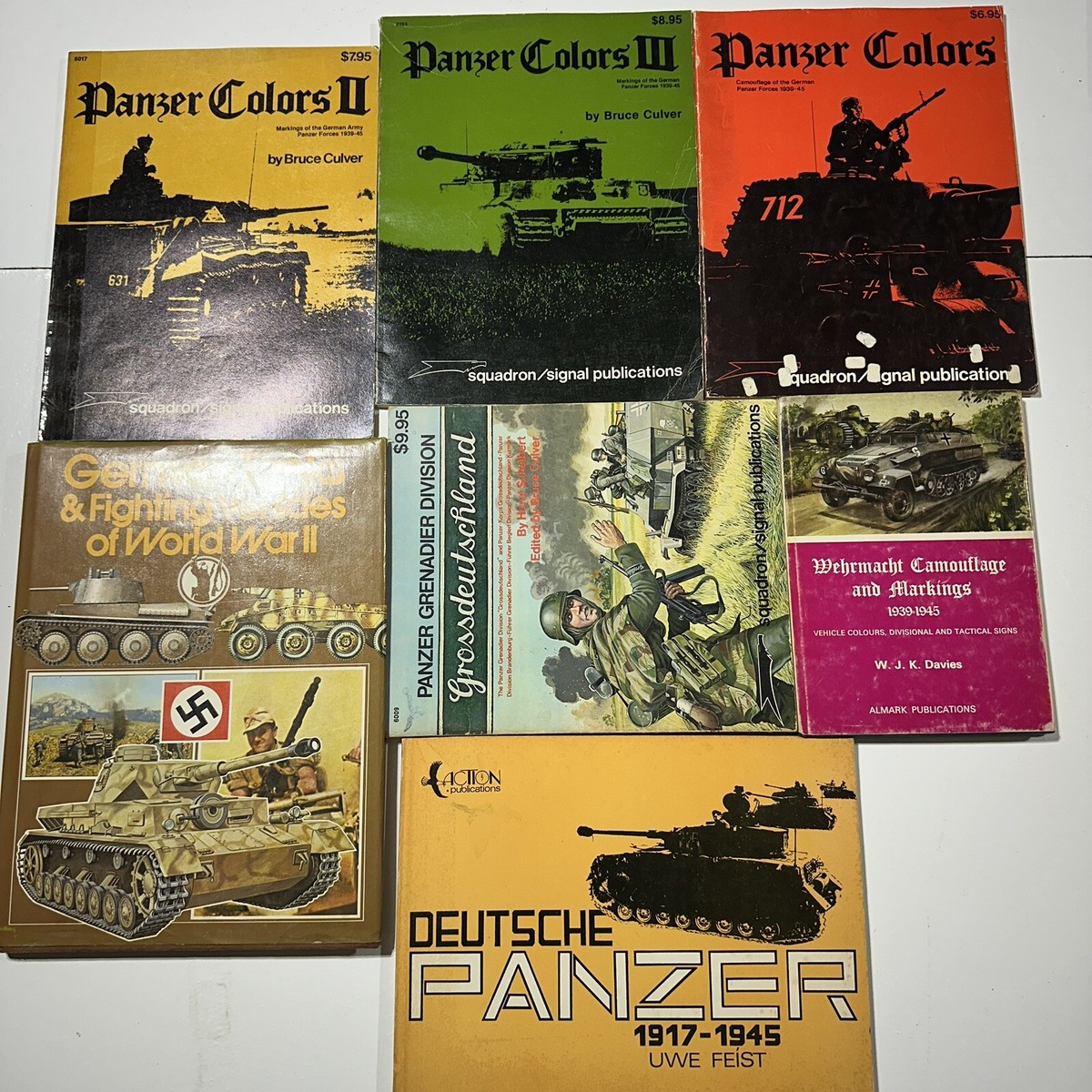 WW2 German Panzer Tank Military Vehicle Marking Books World War