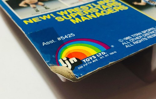 VINTAGE LJN TOYS WRESTLING SUPERSTARS MANAGER SLICK ERROR SEALED CARD RARE - Picture 7 of 12