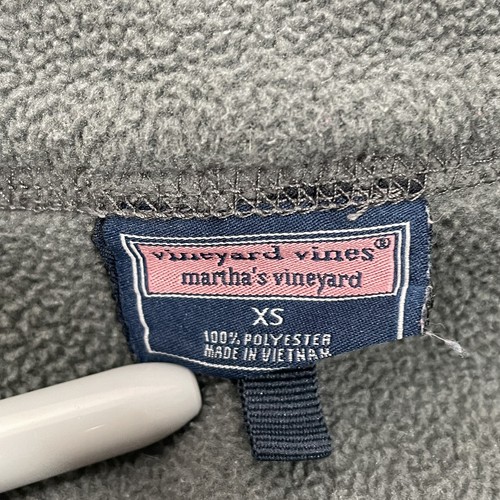 Chaleco polar Vineyard Vines para mujer talla XS gris cremallera completa bolsillos con cremallera - Imagen 3 de 10