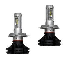 Coppia LED Lampadina Fari Auto Moto Luce Bianca 6500k 6000LM 50W H1 H4 H7 H11 - Miniatura 1