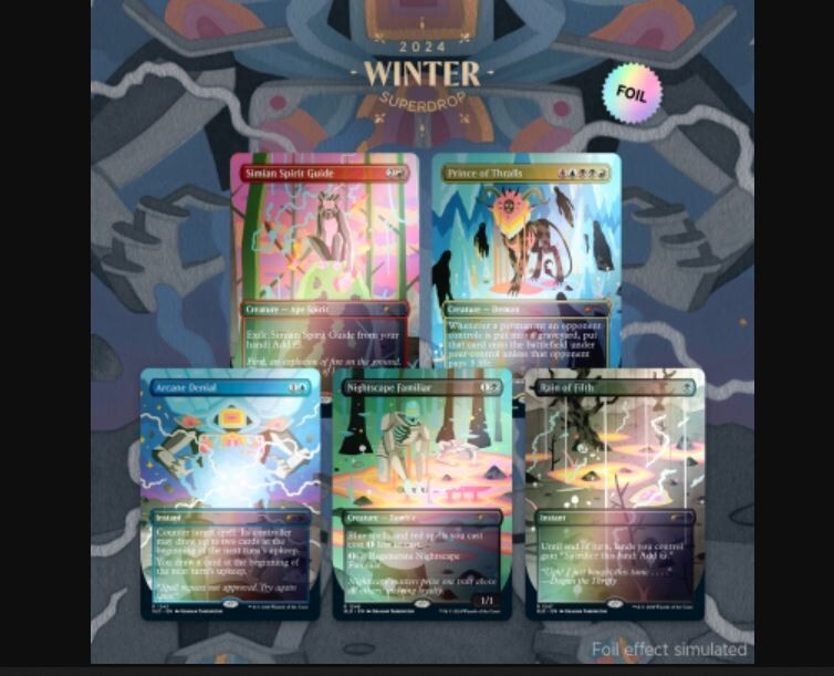 MTG Secret Lair Drop: Prismatic Nightmares - Rainbow Foil Edition