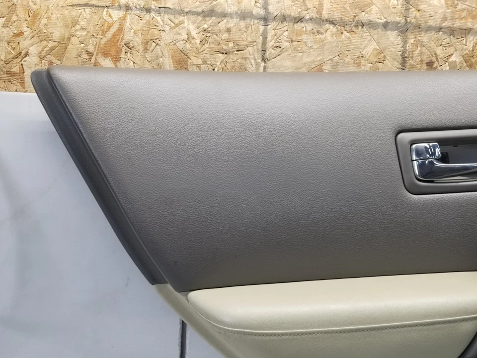 Infiniti FX35 2007 panel de moldura de puerta del lado del conductor trasero izquierdo Foto 3 de 4