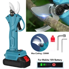Cordless Electric Pruner Pruning Shears Scissor Cutter Brushless For Makita