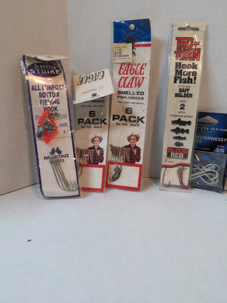 Nice Assortment of Fishing Hooks; lots of Variety