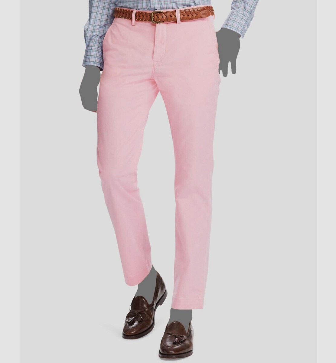 RLX ラルフローレン ピンク スリムフィット パンツ Polo Ralph Lauren Bedford Stretch Straight Fit Chino Pants L136604
