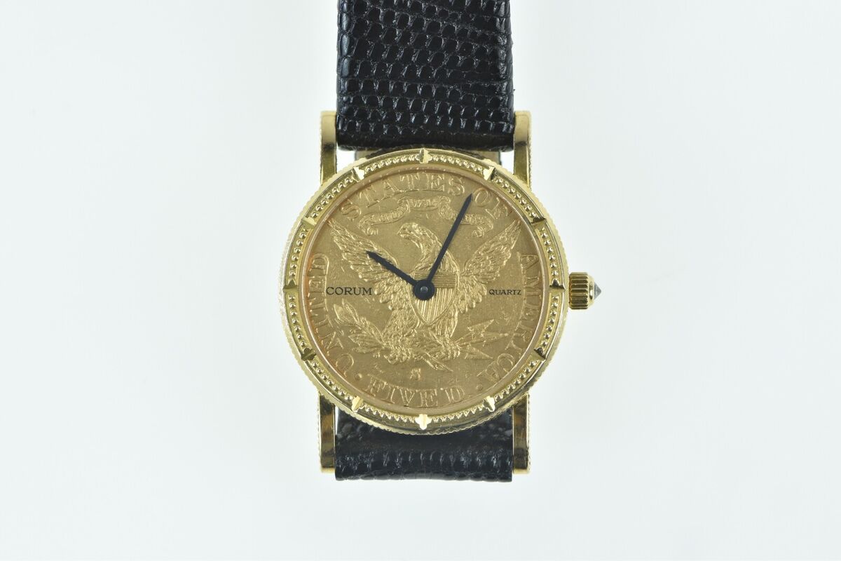 18K Corum 1901-S Half Eagle $5 Gold Coin Men's Watch *45 | eBay 18K Corum 1901-S Half Eagle $5 Gold Coin Men's Watch *45 | eBay