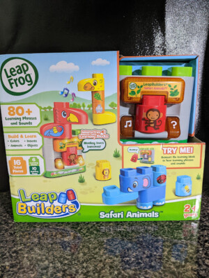 LeapFrog Leap Builders Safari Animals 80+ Learning Pnrases and