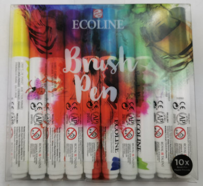 10 ROYAL TALENS ECOLINE Brush-Pens Aquarell Aquarellstifte #5.5 2553 A12