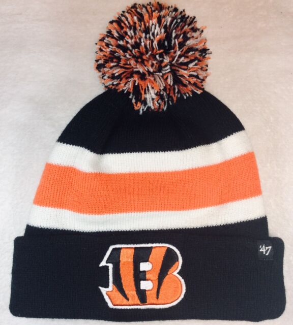 New Cincinnati Bengals NFL Knit Hat B Logo On Field Sideline Beanie 47