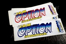 Option2 Sticker Decal Japanese Slaps EG ITR EK JDM Drift S13 S14 240sx 180sx