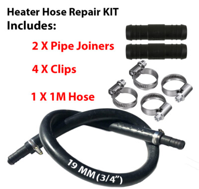 Epdm 19mm 3/4 Flexible Rubber Heater Radiator Coolant Split Hose Pipe  Repair Kit | eBay