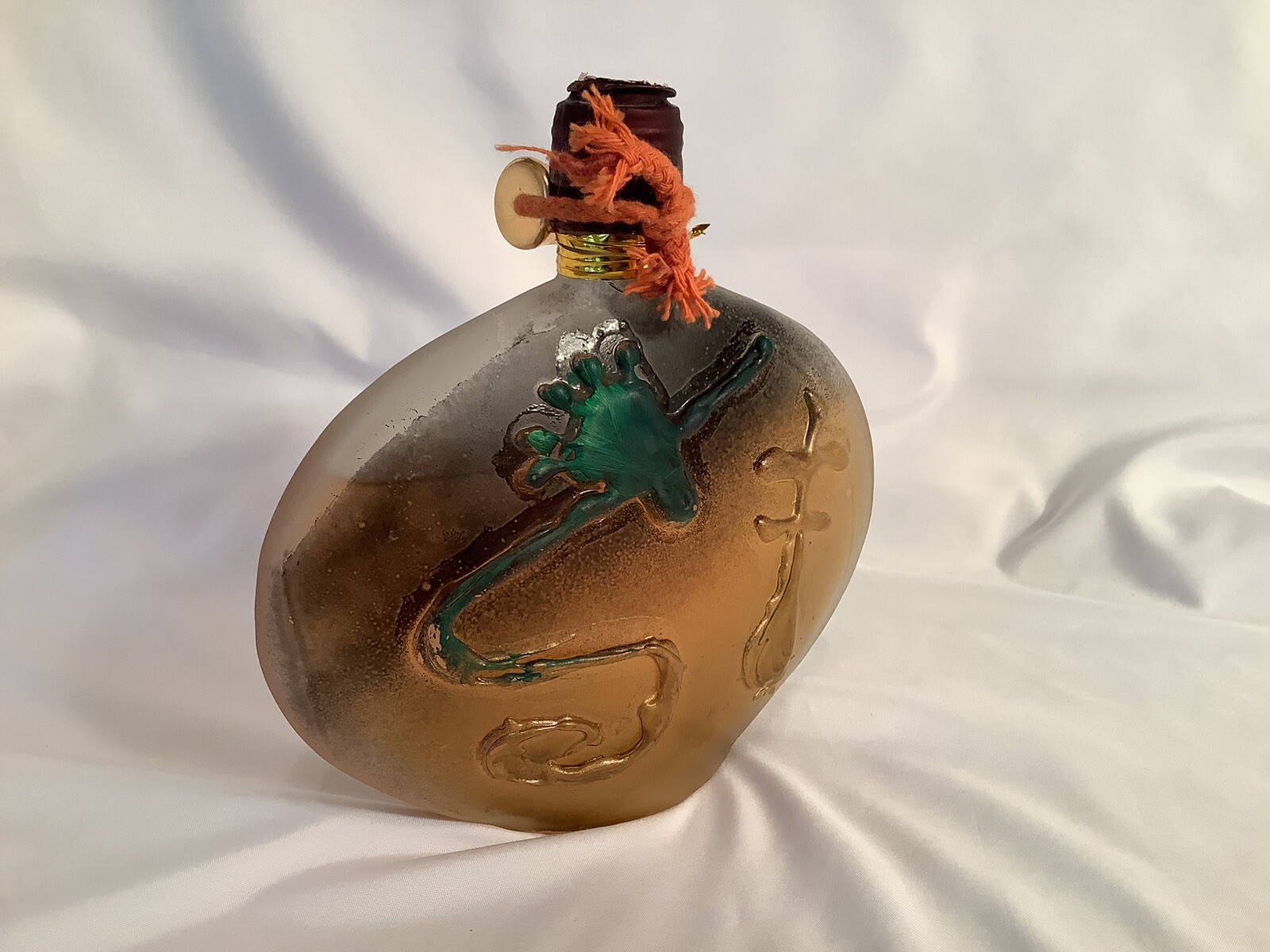 Sealed Glass Oil Lamp Bottle W/Candle Which Decor eBay