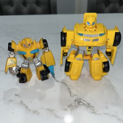 Lot Of (2) Transformers Rescue Bots Academy Classic Heroes Team Bumblebee Figure
