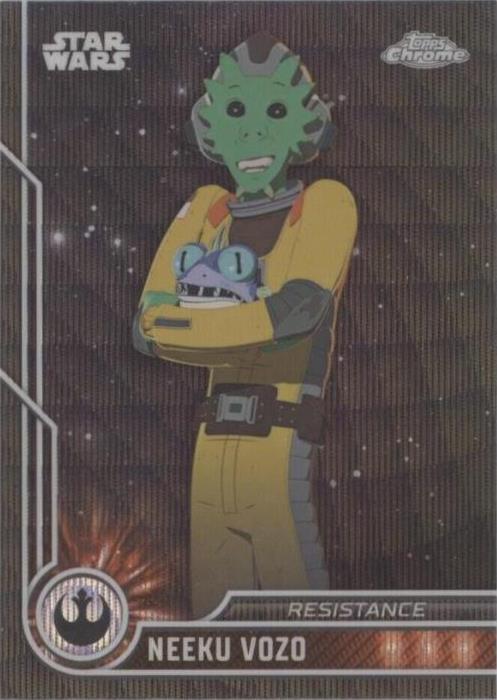 Josh Brener As Neeku Vozo - 2023 Topps Chrome Star Wars #37 Black Wave ...