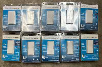 10x PCS Caseta Lutron DIVA SMART DIMMER DVRF-6L-WH-R LED+ FAST SHIP YOU GET 10