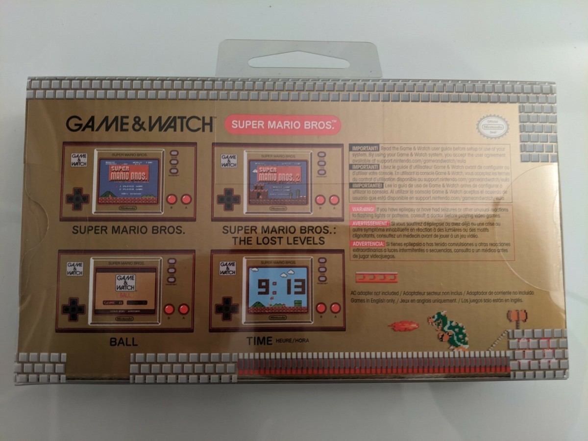 Brand New Nintendo Game & and Watch Super Mario Bros IN HAND FREE