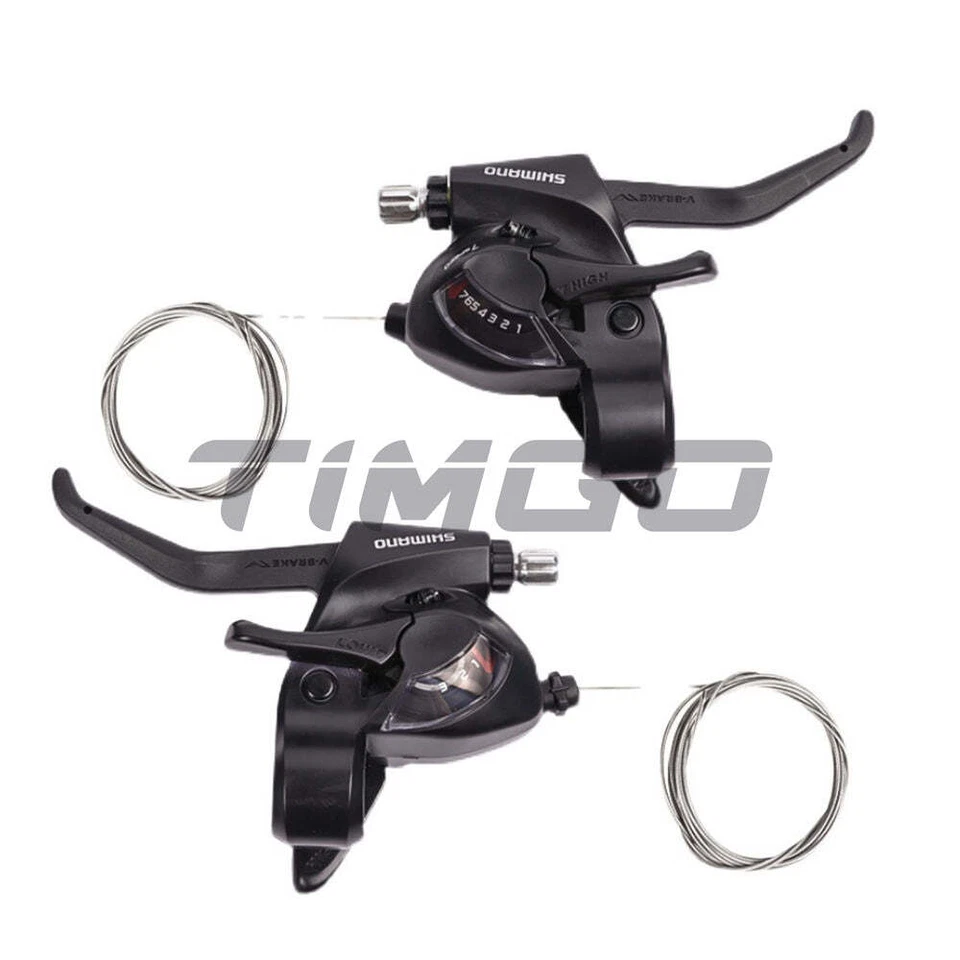 Shimano Tourney ST-EF41 3×6/7 Speed Shifter Brake Combo Lever EZ FIRE PLUS - Image 2 of 4