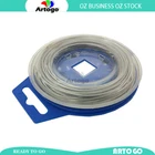 Stainless Steel Safety Lock Locking Tire Wire Roll Spool 0.8mm x 15.2m 50' Long